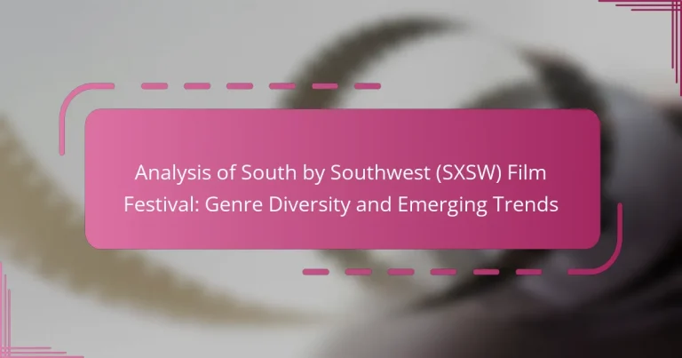 Analysis of South by Southwest (SXSW) Film Festival: Genre Diversity and Emerging Trends