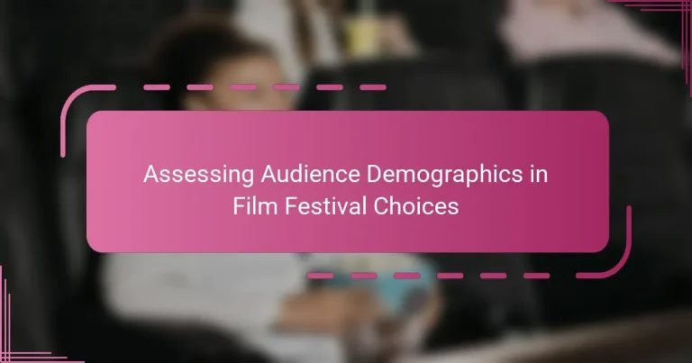 Assessing Audience Demographics in Film Festival Choices