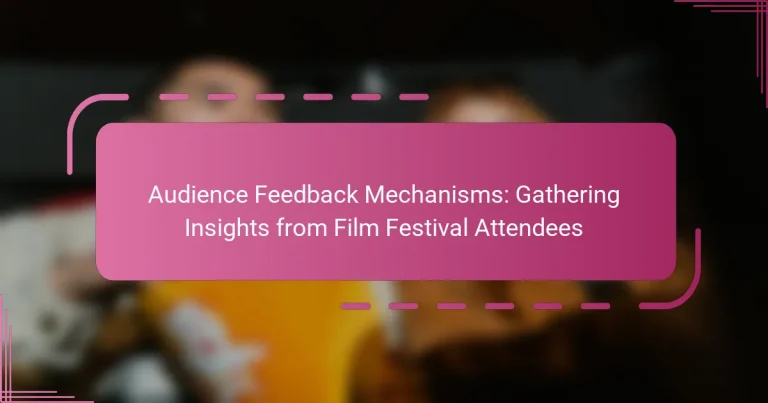 Audience Feedback Mechanisms: Gathering Insights from Film Festival Attendees