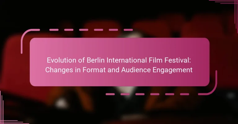 Evolution of Berlin International Film Festival: Changes in Format and Audience Engagement