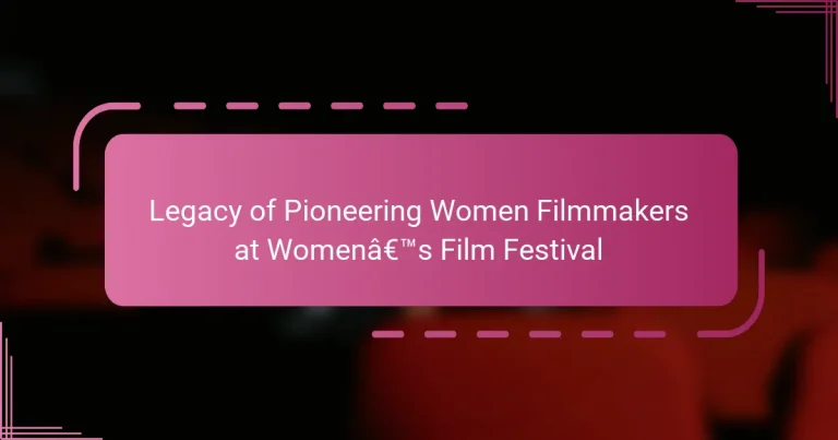 Legacy of Pioneering Women Filmmakers at Women’s Film Festival
