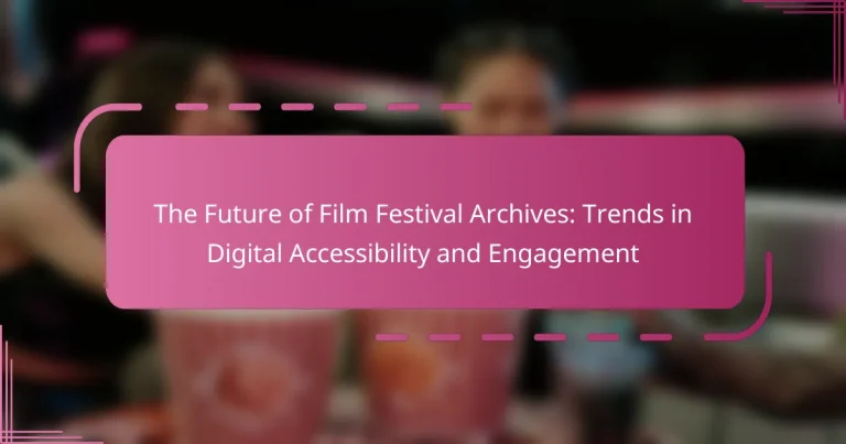 The Future of Film Festival Archives: Trends in Digital Accessibility and Engagement