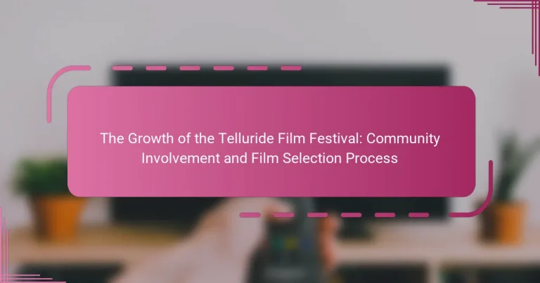 The Growth of the Telluride Film Festival: Community Involvement and Film Selection Process