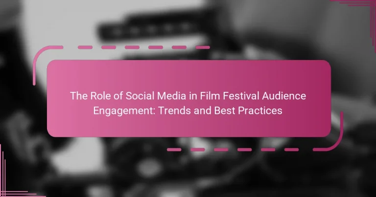 The Role of Social Media in Film Festival Audience Engagement: Trends and Best Practices
