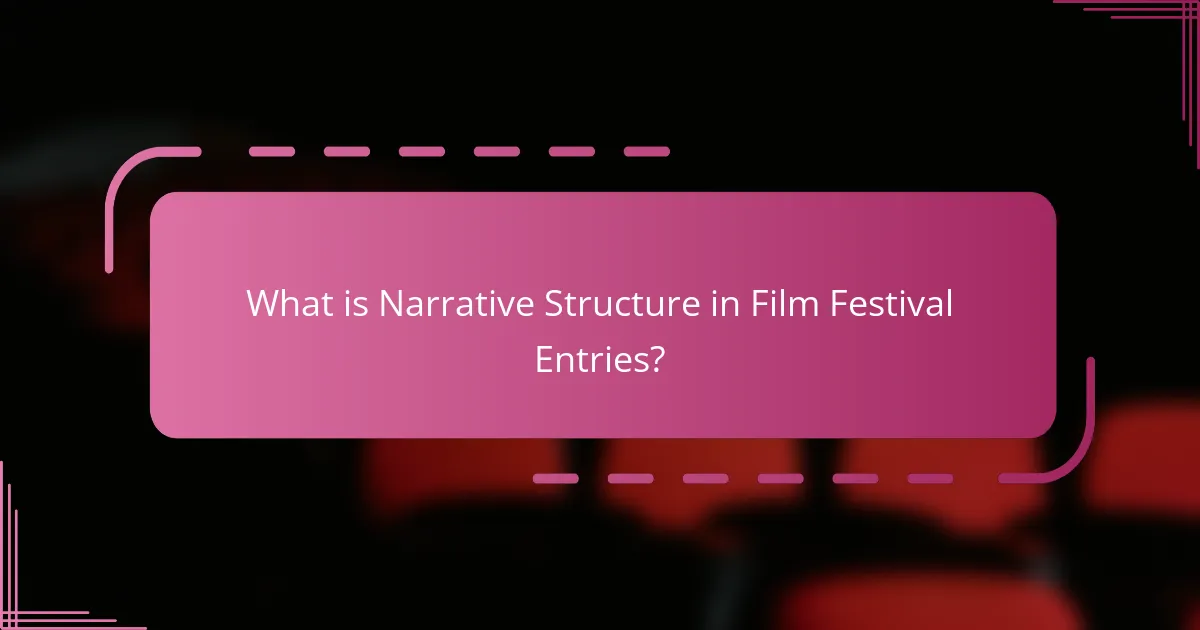 What is Narrative Structure in Film Festival Entries?